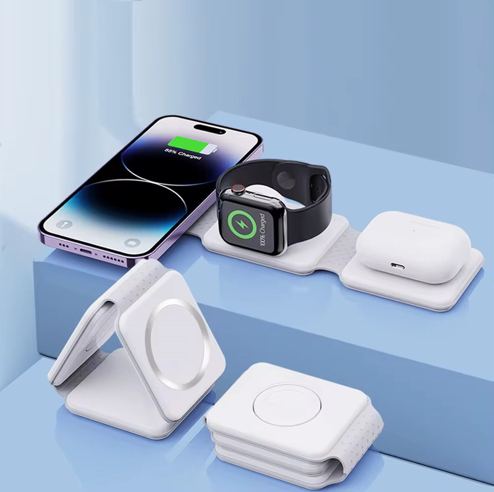 3 n 1 Fast Charger Magnetic Wireless