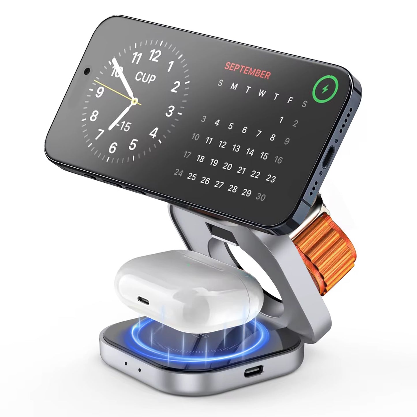 3 n 1 Fast Charger Magnetic Wireless