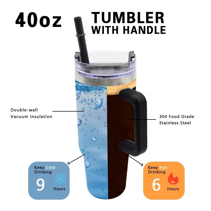 Coffee Cup Vacuum Insulated Thermos Cup Stainless Steel 40oz