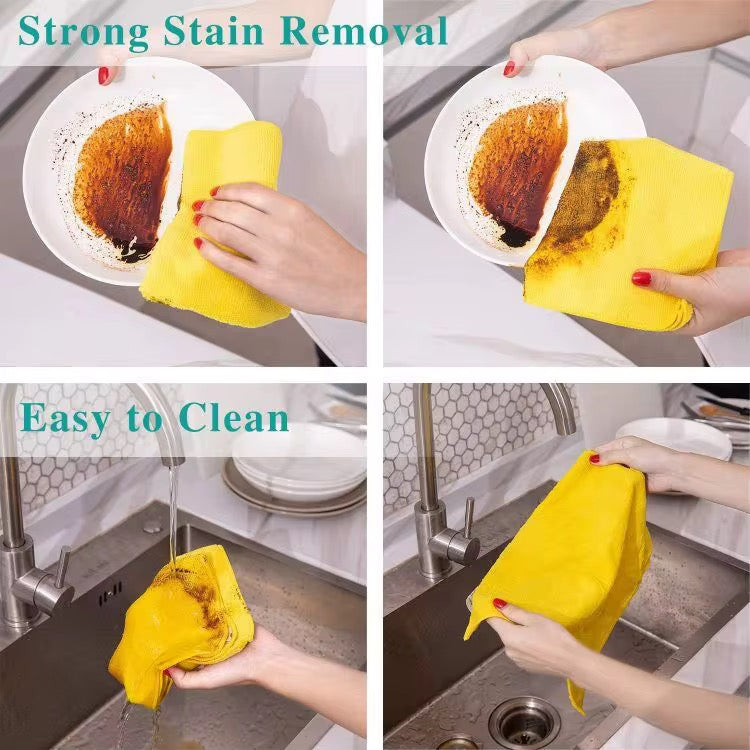 30x30cm 15pcs Rag Absorbent Kitchen Dish Cloth Towel Car Microfiber Cleaning Cloth