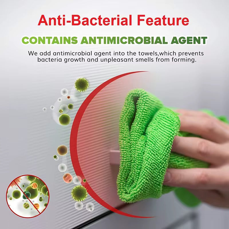 30x30cm 15pcs Rag Absorbent Kitchen Dish Cloth Towel Car Microfiber Cleaning Cloth