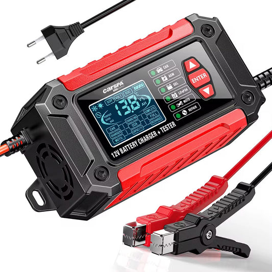 12v Car Motorcycle Battery Charger With Test And Pulse Repair Function