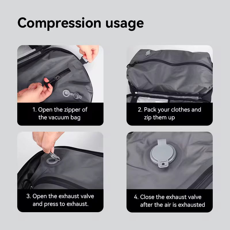 Travel Backpack With Vacuum Compression Waterproof
