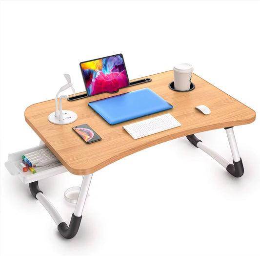 Wood Home Office Folding Desk with USB