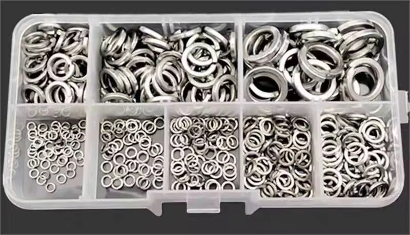 Metal Washers Galvanized Flat Stainless Steel With Plastic Box