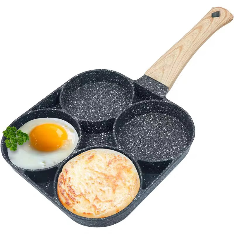 Hole Frying Non Stick Breakfast Maker Wooden Handle