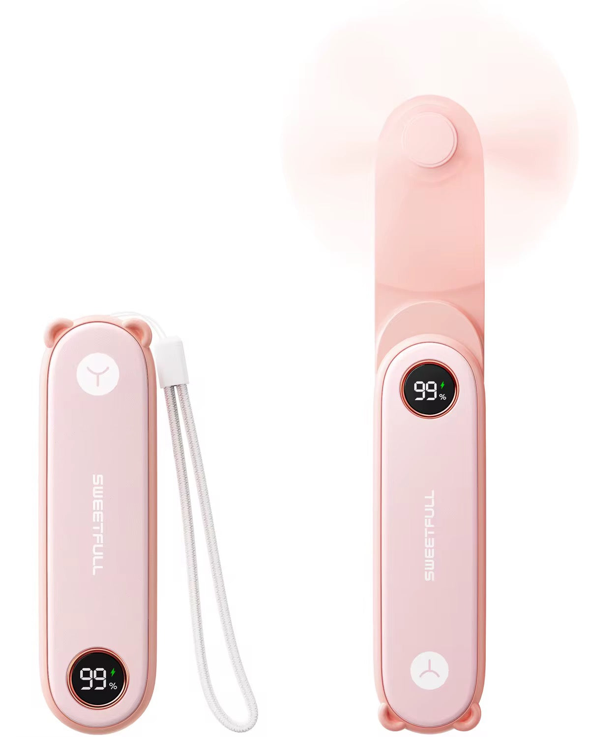 Handheld Mini Fan Portable USB Rechargeable