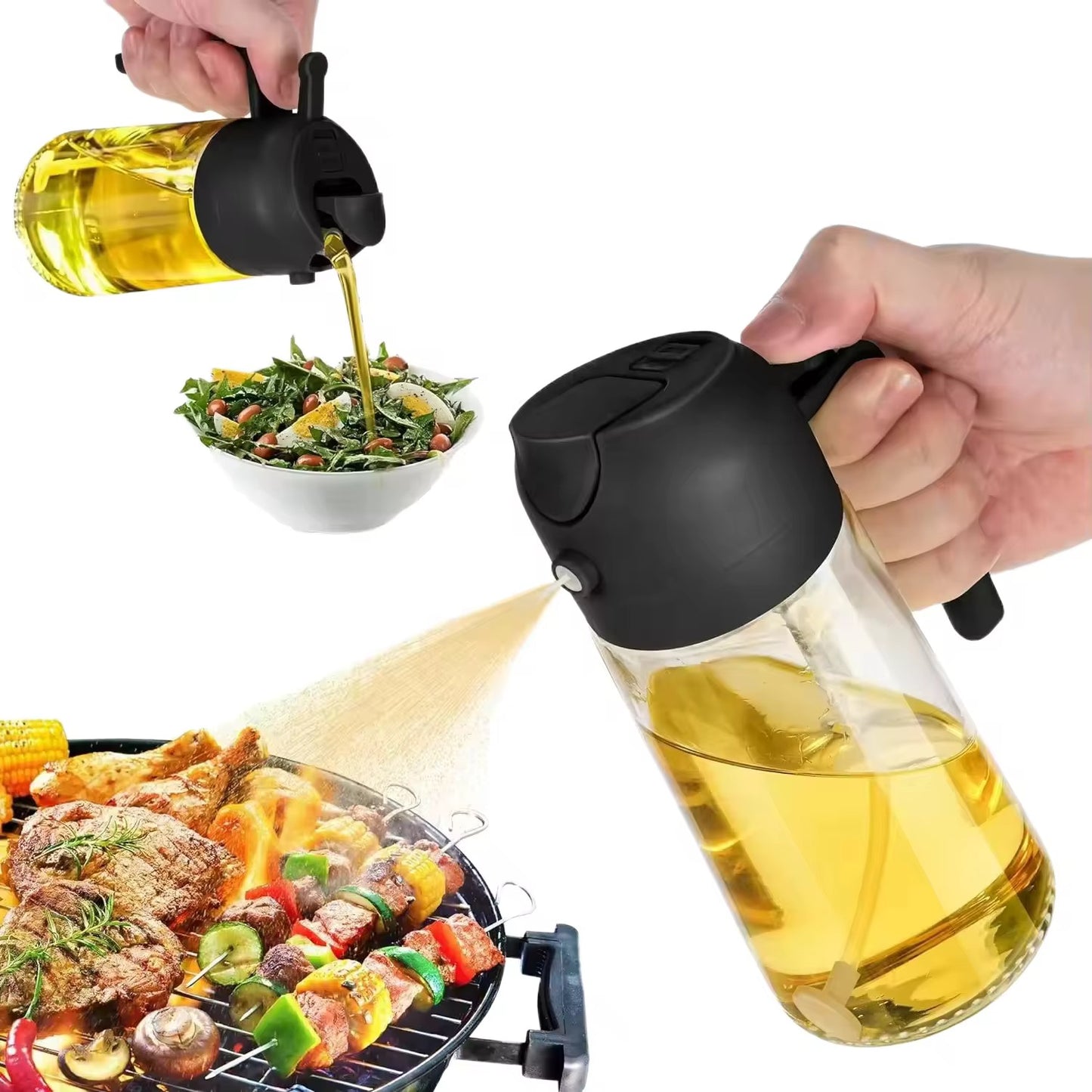 450ml Oil Sprayer Bottle For Kitchen Cooking