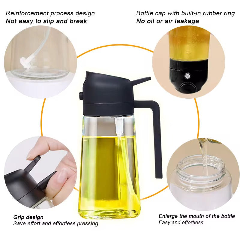 450ml Oil Sprayer Bottle For Kitchen Cooking