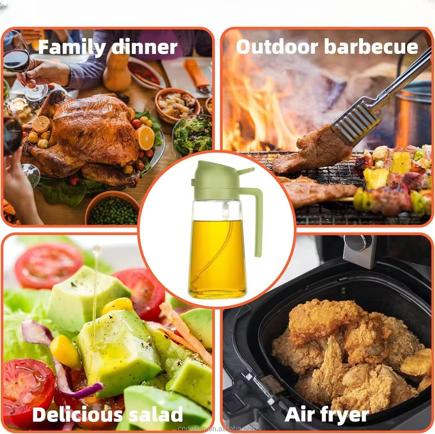 450ml Oil Sprayer Bottle For Kitchen Cooking